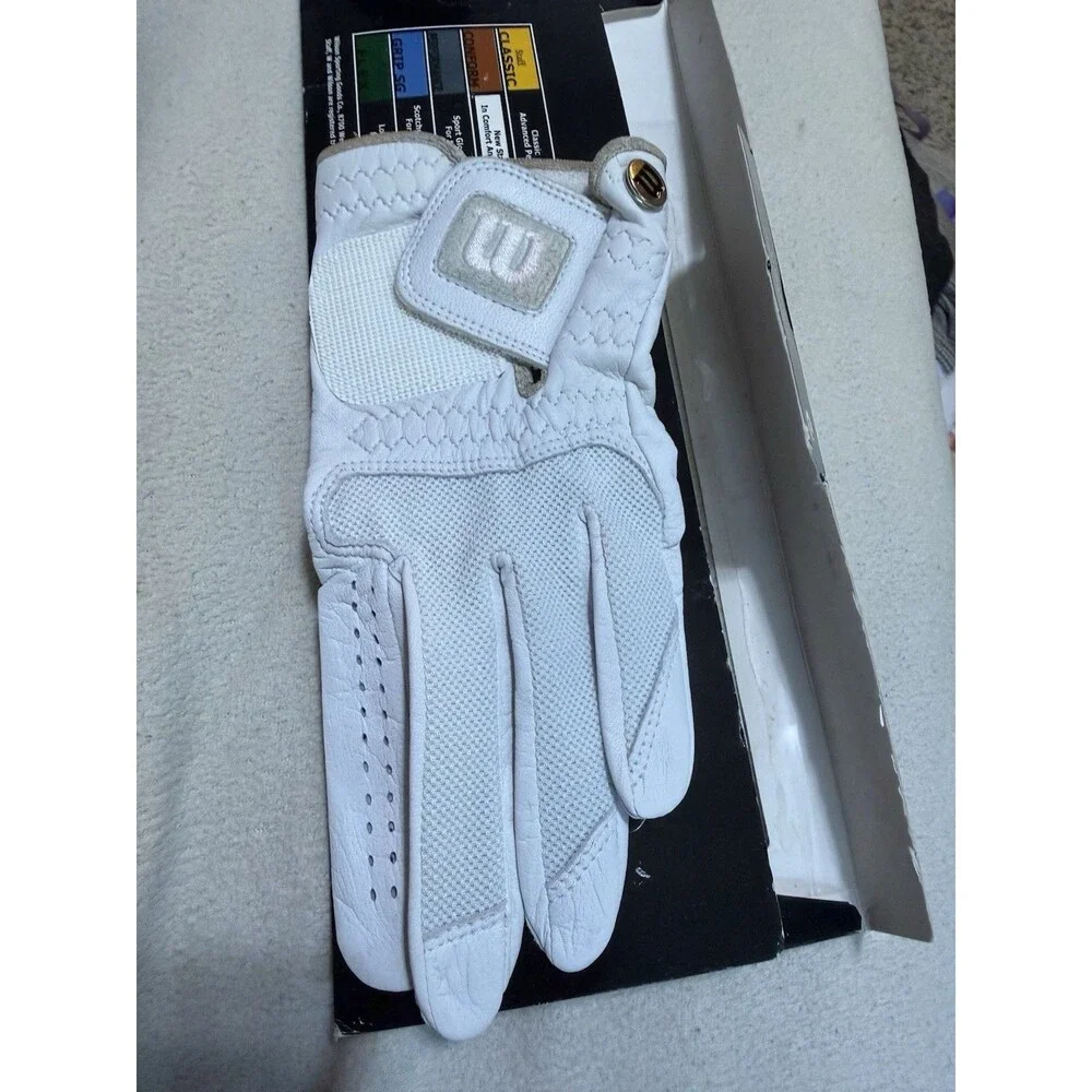 Wilson Conform Golf Glove Women’s Left Hand Medium White Leather NOS